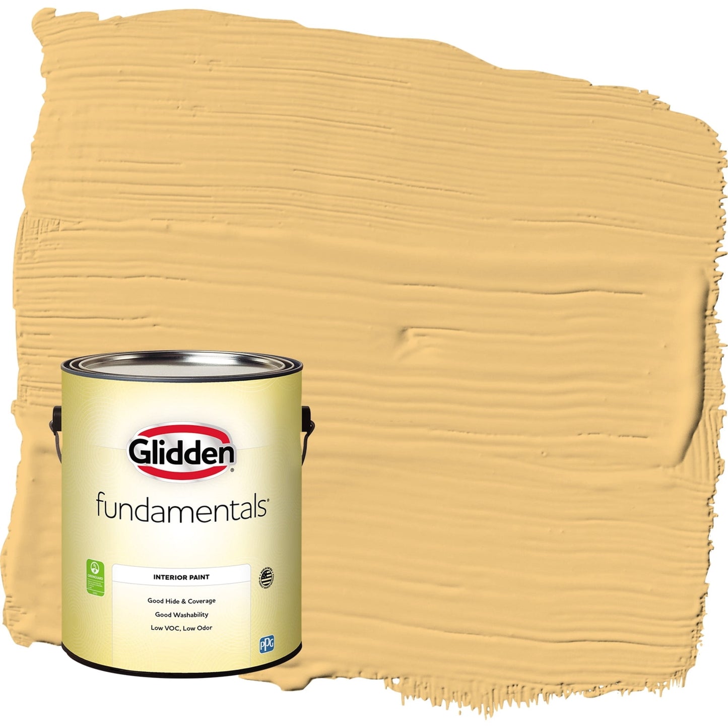 Glidden Fundamentals Pintura Interior CÃ¡scara de Huevo Dorado / Amarillo, 1 GalÃ³n