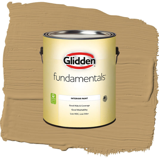 Glidden Fundamentals Golden Granola / Beige, Semi-Gloss Interior Paint, 1 Gallon