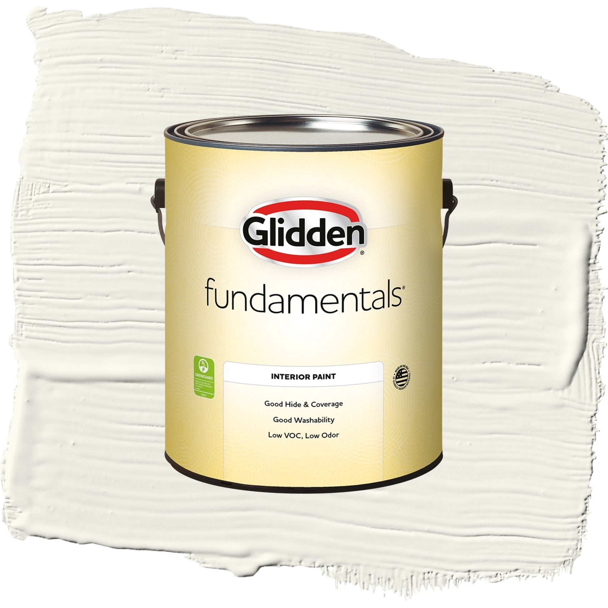 Glidden Fundamentals Gypsum / Off-White Semi-Gloss Interior Paint, 1 Gallon