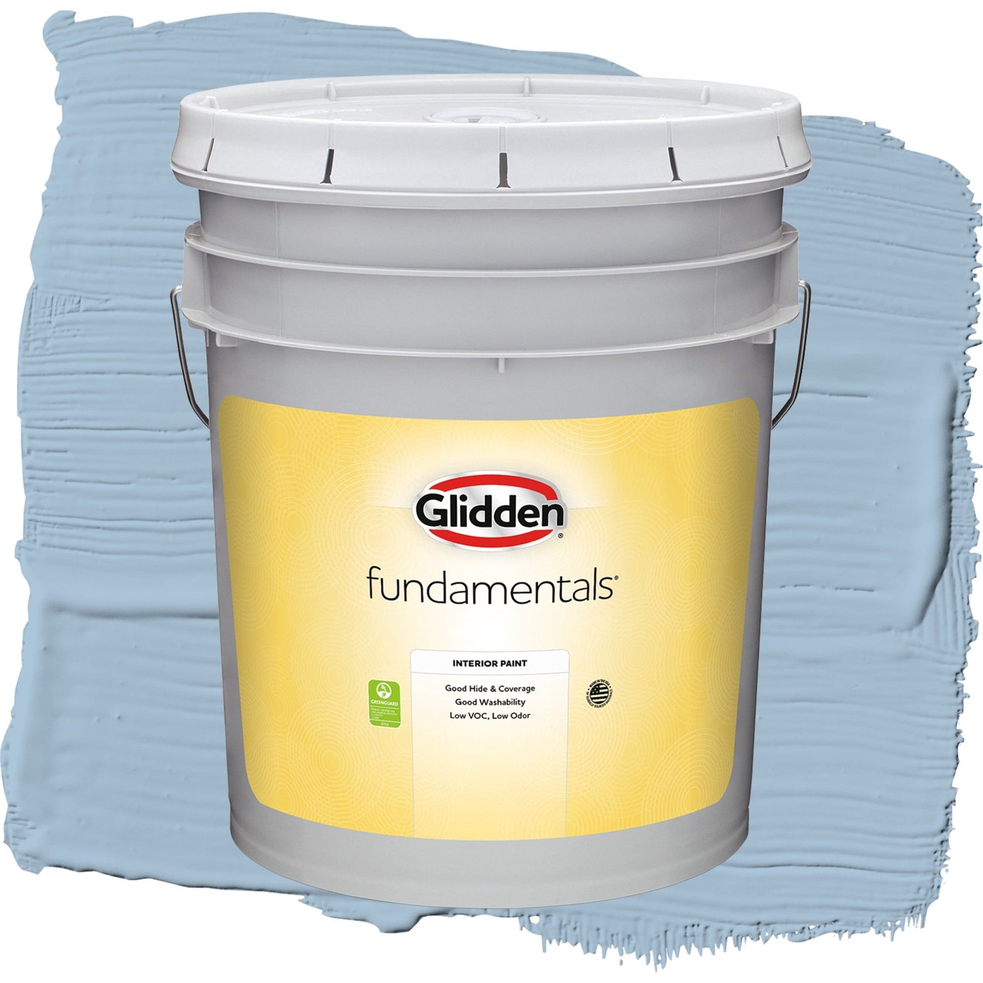 Glidden Fundamentals Heavenly Blue / Blue, Eggshell Interior Paint, 5 Gallon