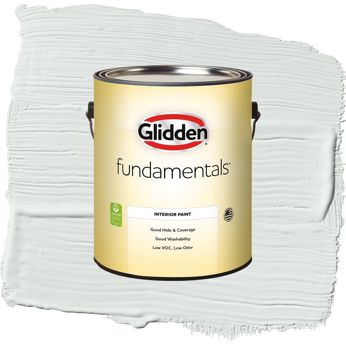 Glidden Fundamentals Icy Bay / Off-White Semi-Gloss Interior Paint, 1 Gallon
