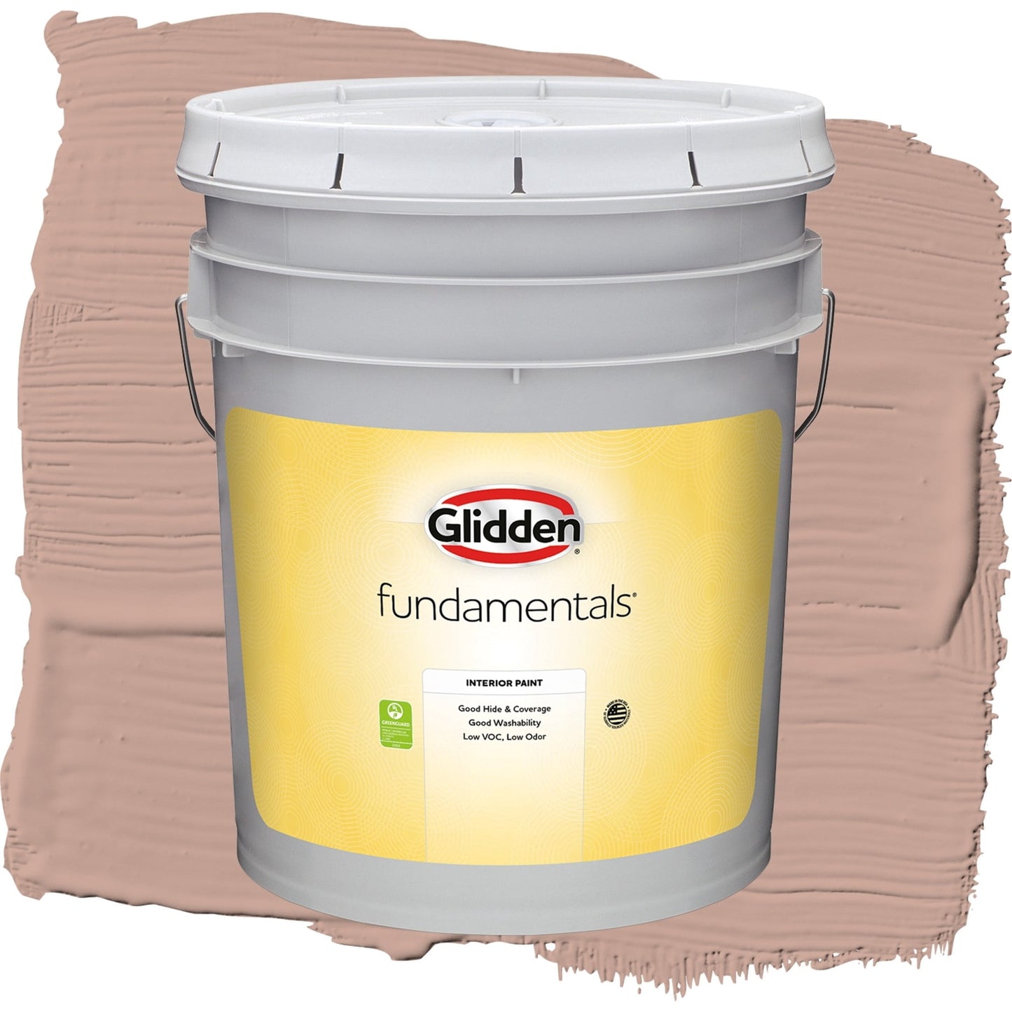 Glidden Fundamentals Just Rosey / Orange, Flat Interior Paint, 5 Gallon