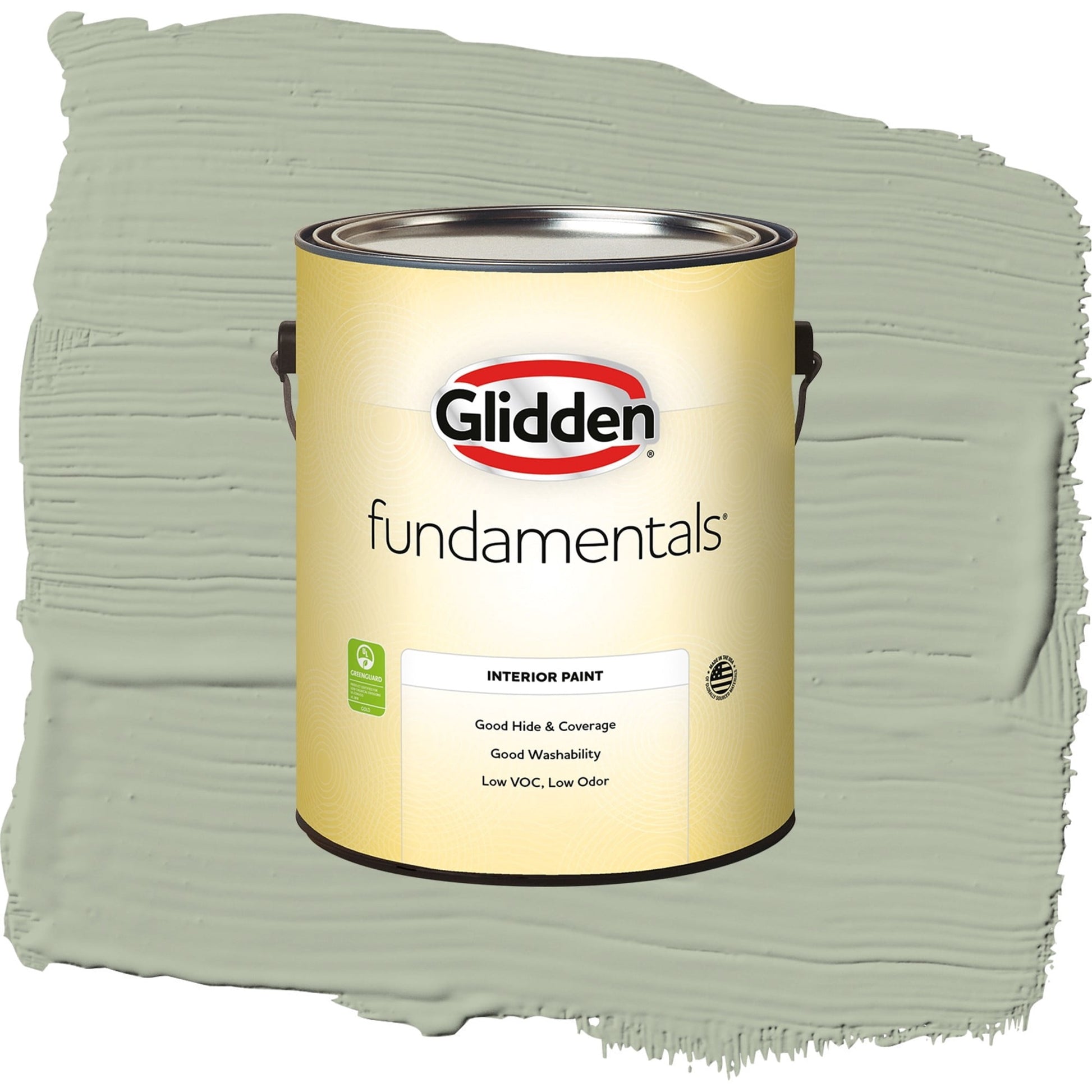 Glidden Fundamentals Light Sage / Green, Semi-Gloss Interior Paint, 1 Gallon
