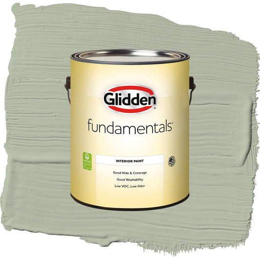 Glidden Fundamentals Light Sage / Green, Semi-Gloss Interior Paint, 1 Gallon
