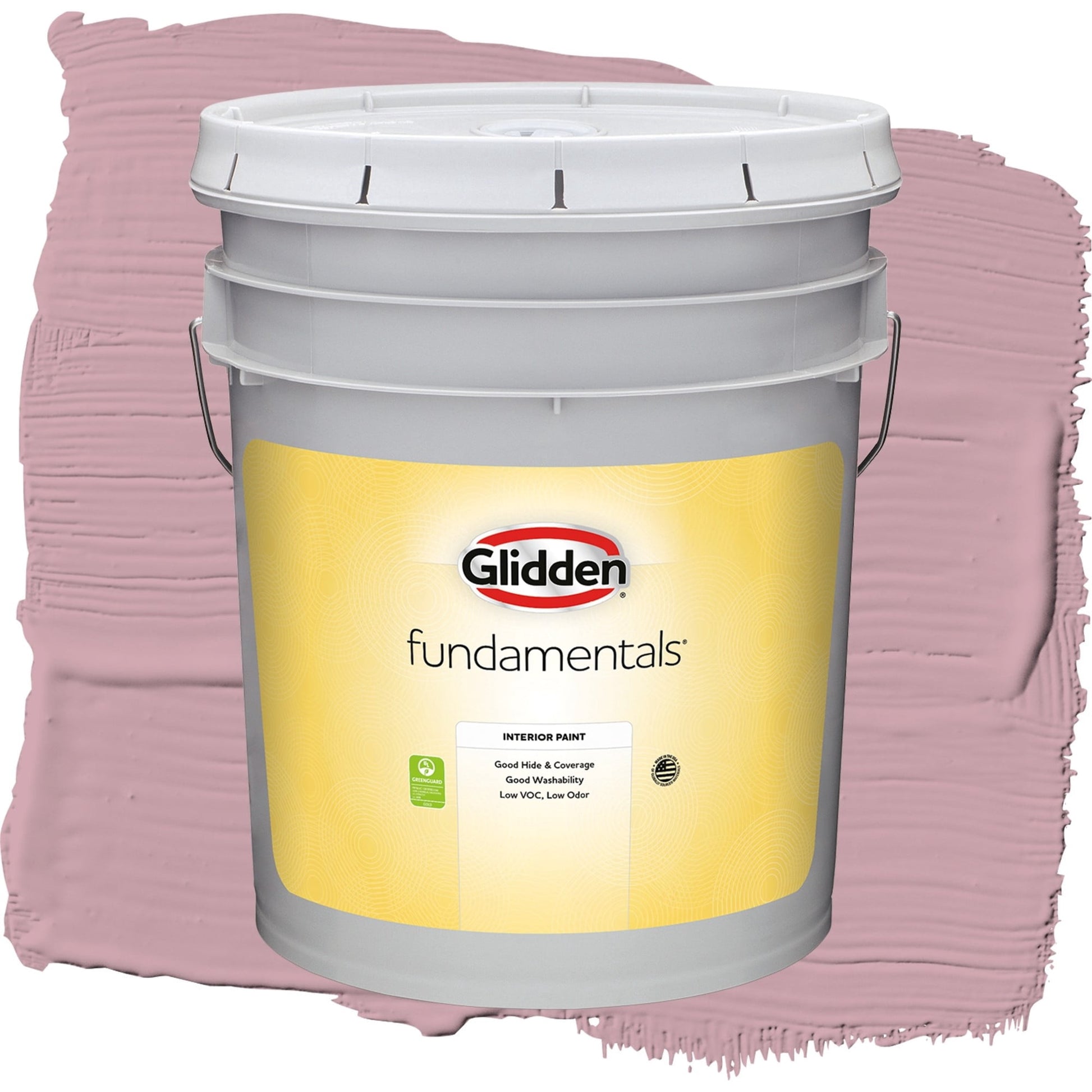 Glidden Fundamentals Lighthearted Rose / Purple, Flat Interior Paint, 5 Gallon