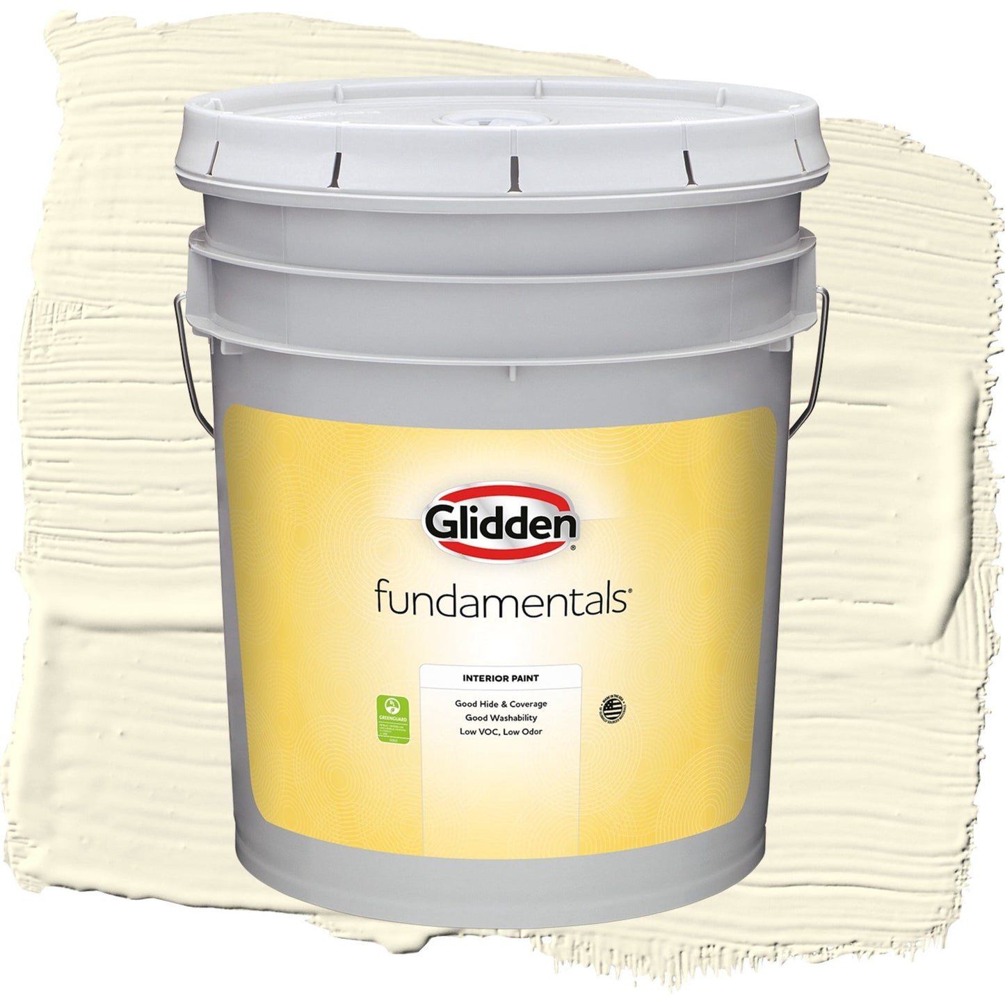 Glidden Fundamentals Lotus Flower / Yellow, Flat Interior Paint, 5 Gallon
