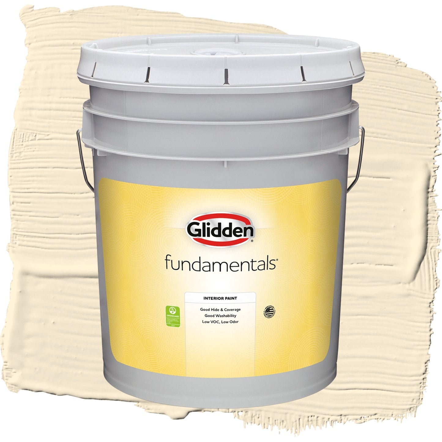 Glidden Fundamentals Magnolia Blossom / Yellow, Eggshell Interior Paint, 5 Gallon