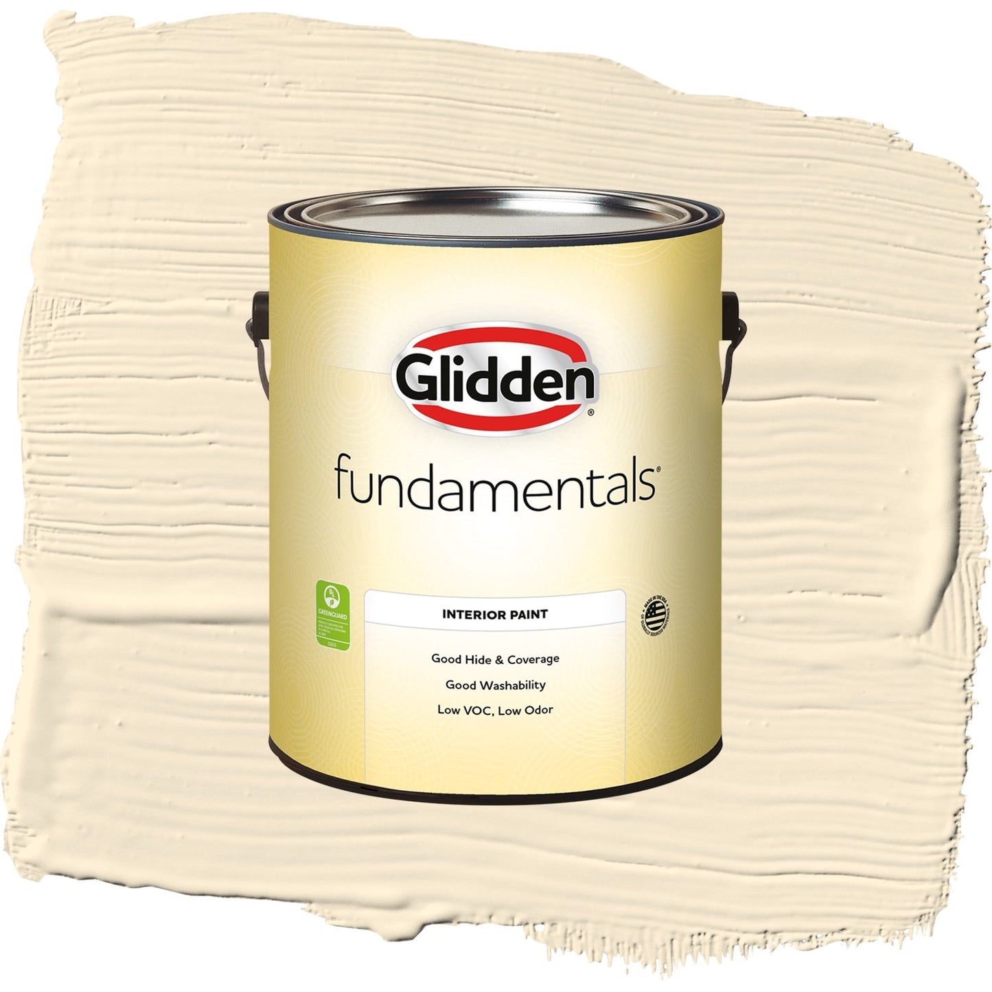 Glidden Fundamentals Magnolia Blossom / Yellow, Semi-Gloss Interior Paint, 1 Gallon