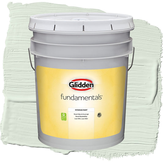 Glidden Fundamentals Mint Wafer / Green, Flat Interior Paint, 5 Gallon