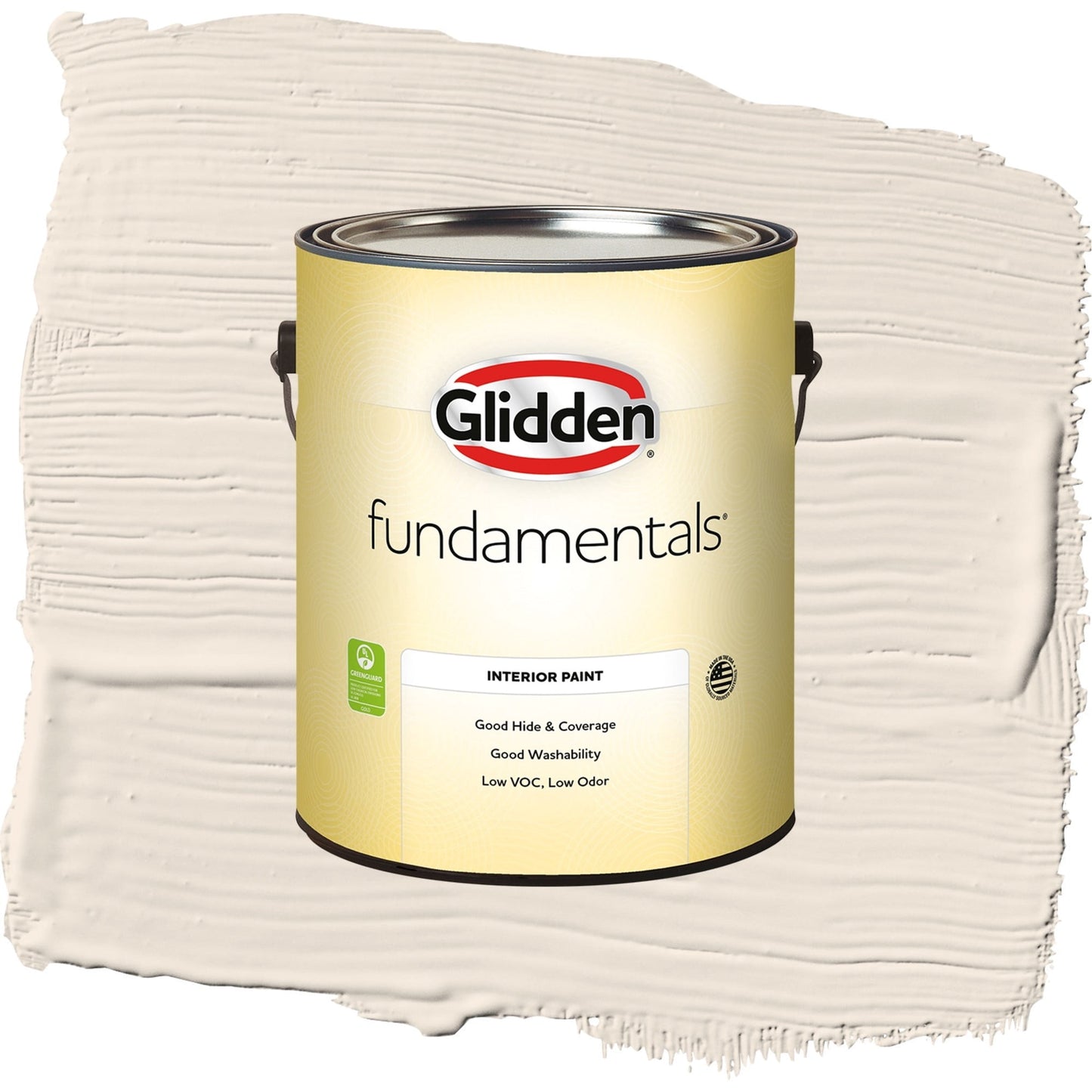 Glidden Fundamentals Moroccan Moonlight / Beige, Eggshell Interior Paint, 1 Gallon