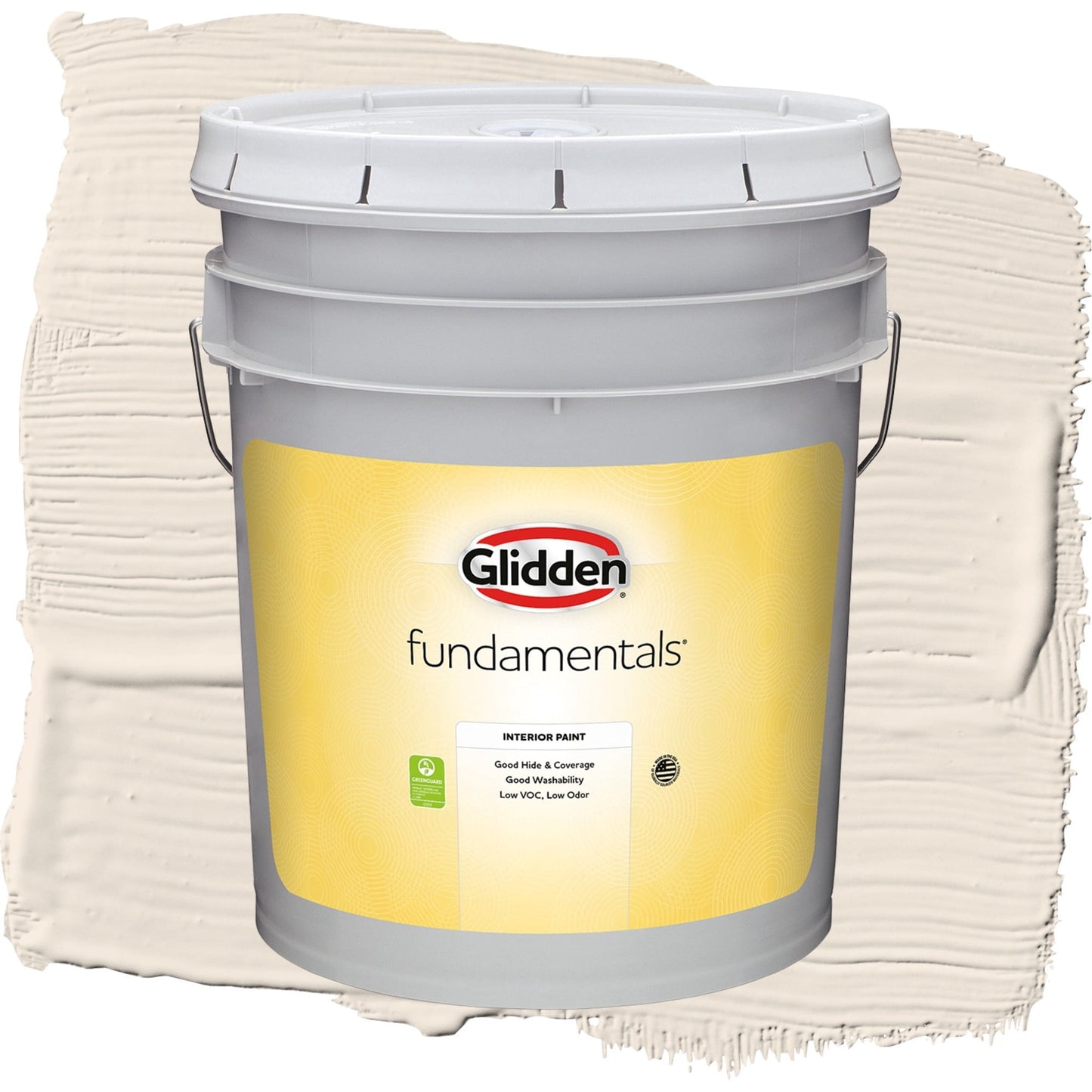 Glidden Fundamentals Moroccan Moonlight / Beige, Eggshell Interior Paint, 5 Gallon
