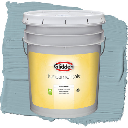 Glidden Fundamentals Mountain Stream / Blue, Eggshell Interior Paint, 5 Gallon