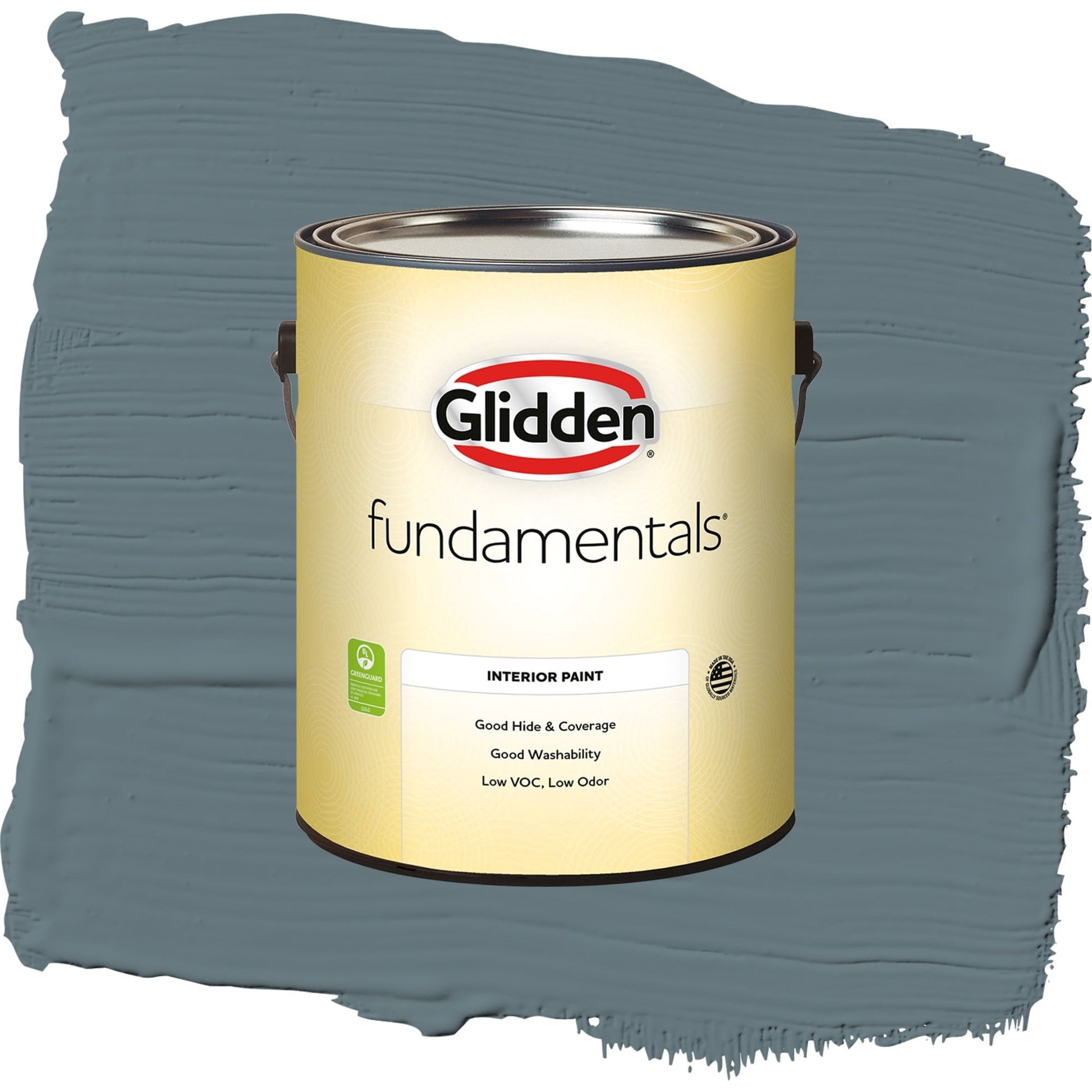 Glidden Fundamentals Night Rendezvous / Blue, Eggshell Interior Paint, 1 Gallon
