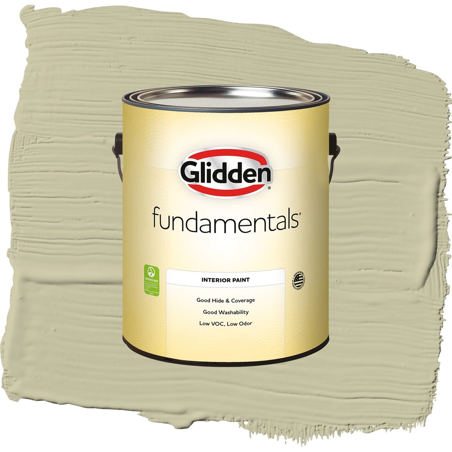 Glidden Fundamentals Northern Landscape / Green, Semi-Gloss Interior Paint, 1 Gallon
