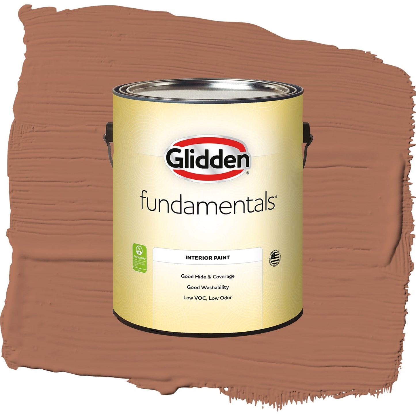 Glidden Fundamentals Nutmeg / Brown, Semi-Gloss Interior Paint, 1 Gallon