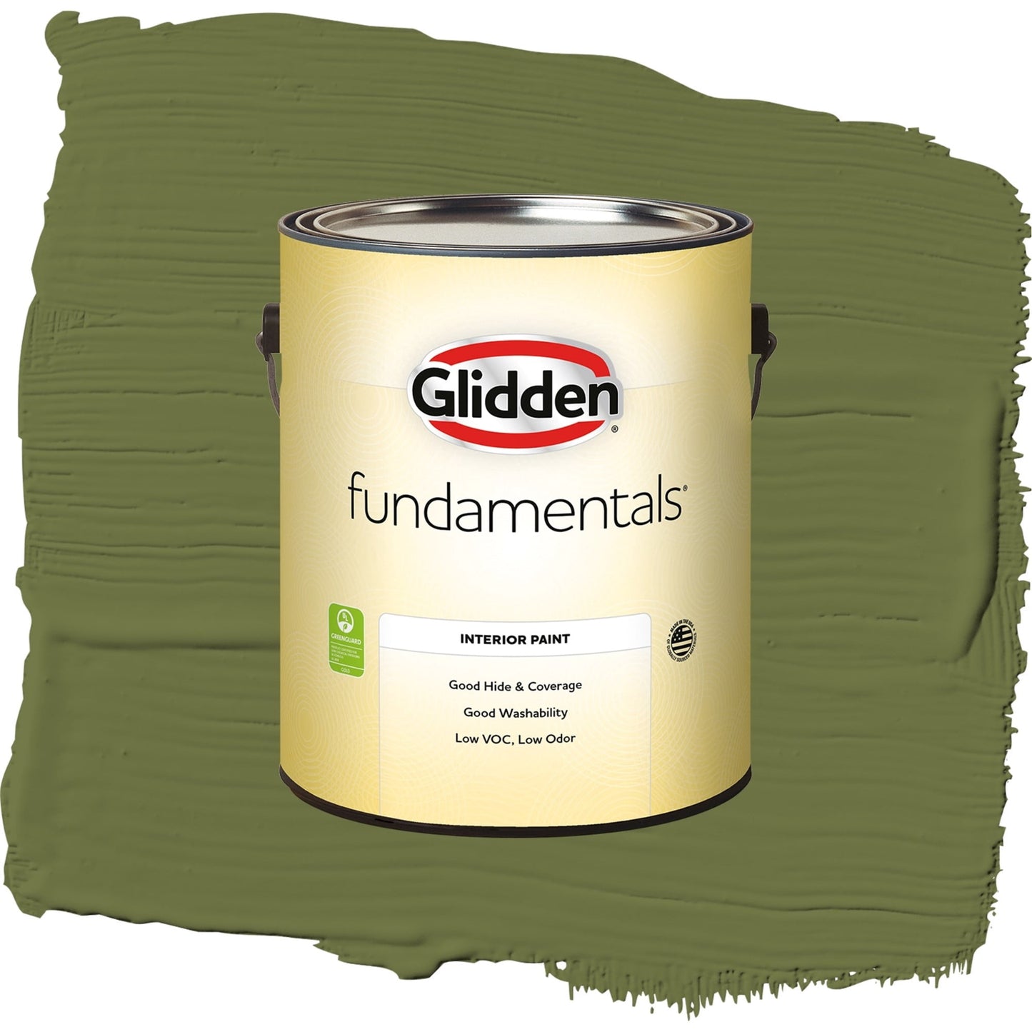 Glidden Fundamentals Oakmoss / Green, Eggshell Interior Paint, 1 Gallon