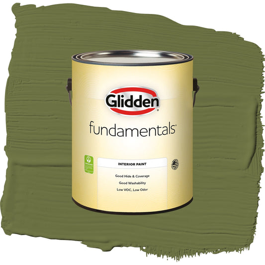Glidden Fundamentals Oakmoss / Green, Eggshell Interior Paint, 1 Gallon