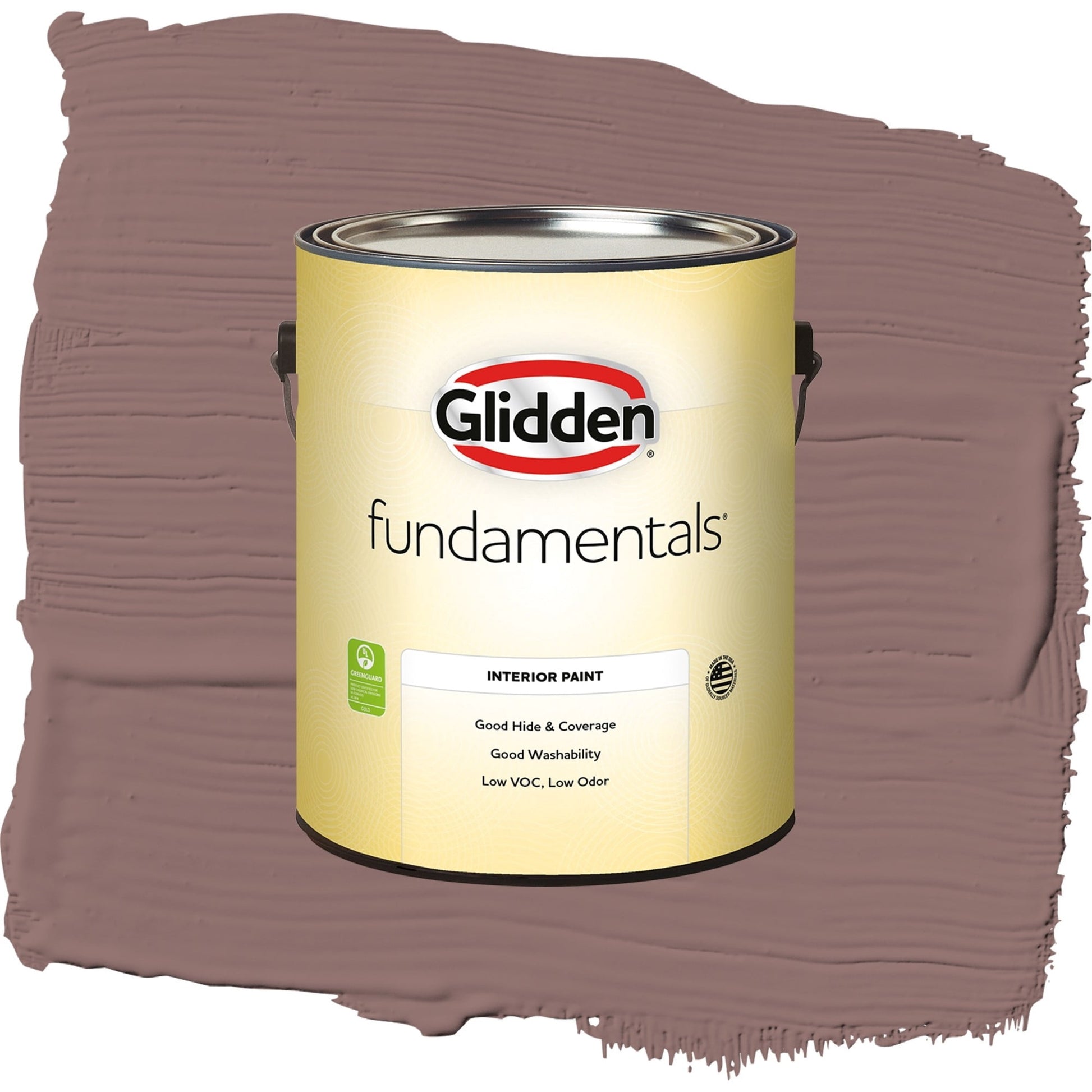 Glidden Fundamentals Oakwood Brown / Red, Semi-Gloss Interior Paint, 1 Gallon