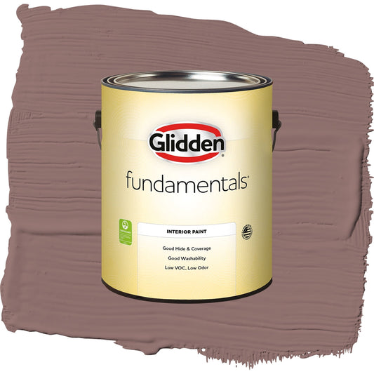 Glidden Fundamentals Oakwood Brown / Red, Semi-Gloss Interior Paint, 1 Gallon