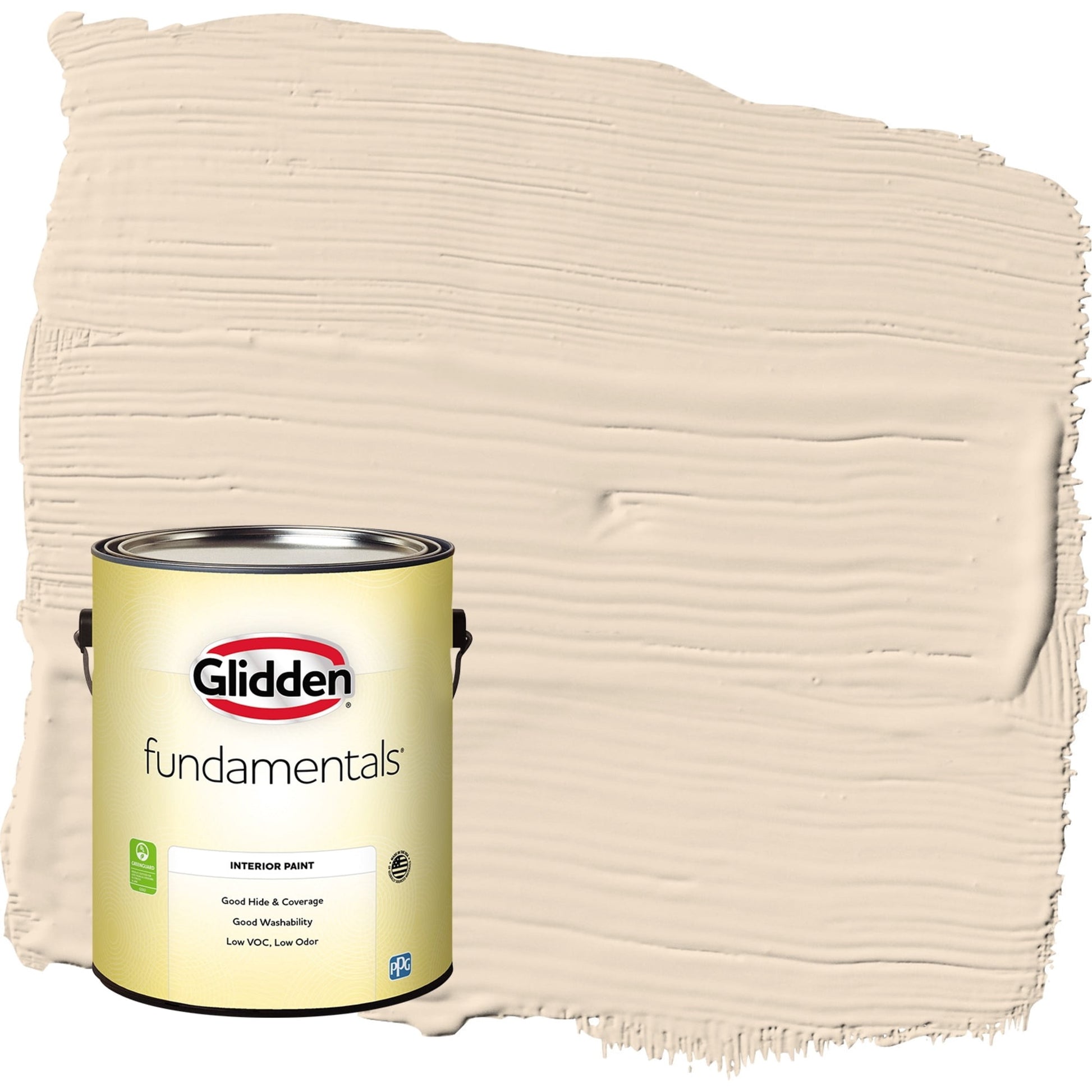 Glidden Fundamentals Galleta de Avena / Beige, Pintura Interior Acabado CÃ¡scara de Huevo, 1 GalÃ³n