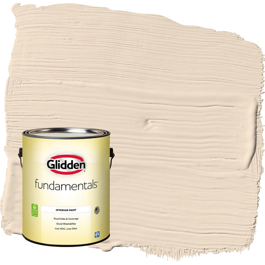Glidden Fundamentals Galleta de Avena / Beige, Pintura Interior Acabado CÃ¡scara de Huevo, 1 GalÃ³n