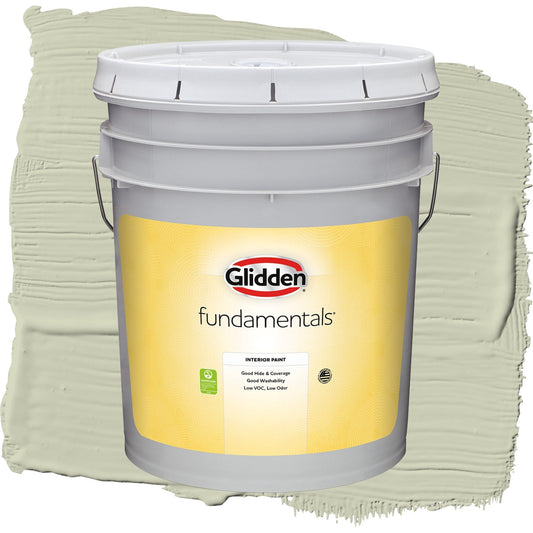Glidden Fundamentals Only Olive / Green, Eggshell Interior Paint, 5 Gallon