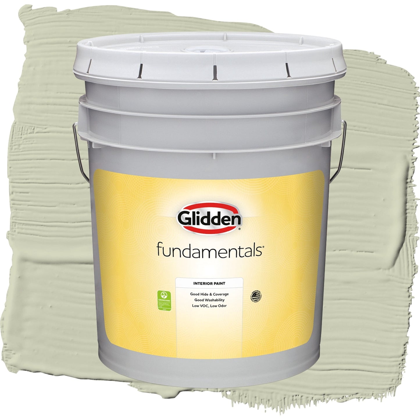 Glidden Fundamentals Only Olive / Green, Flat Interior Paint, 5 Gallon