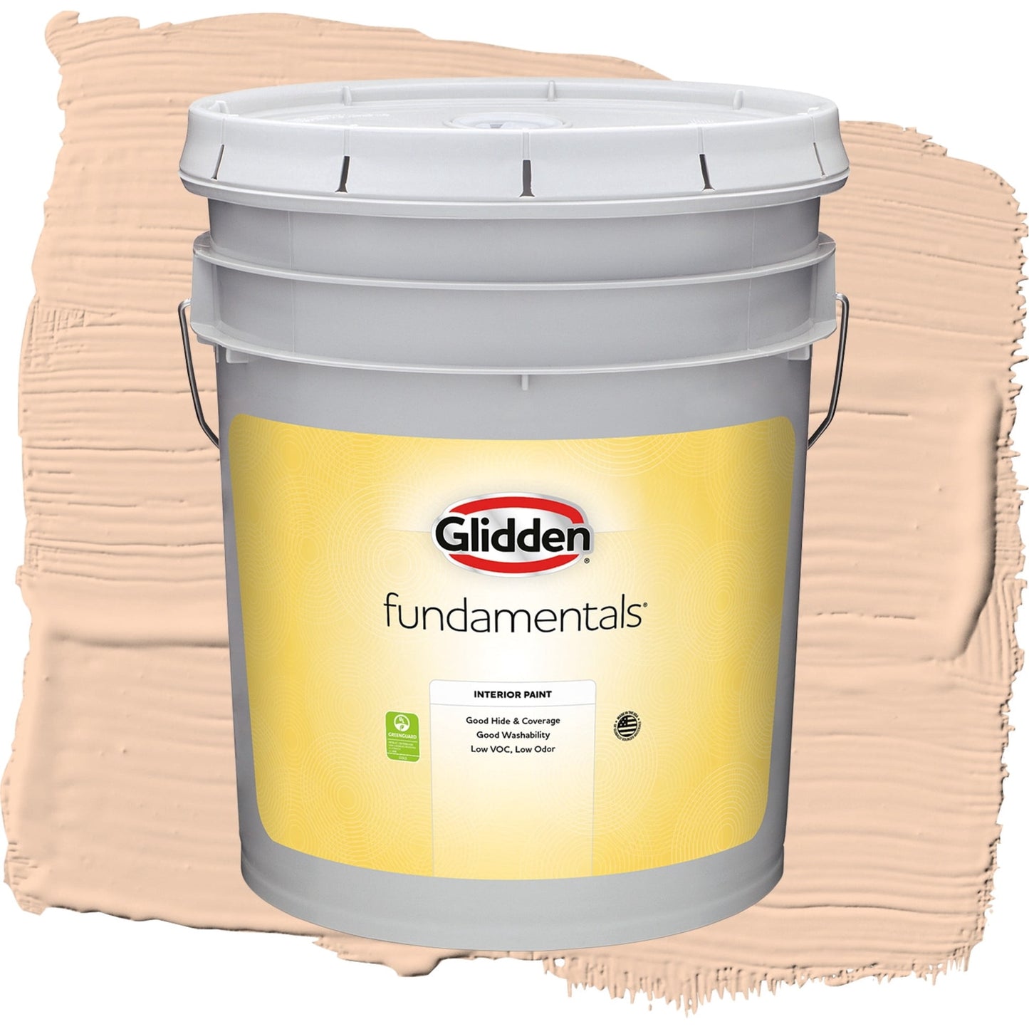 Glidden Fundamentals Peach Darling / Orange, Eggshell Interior Paint, 5 Gallon