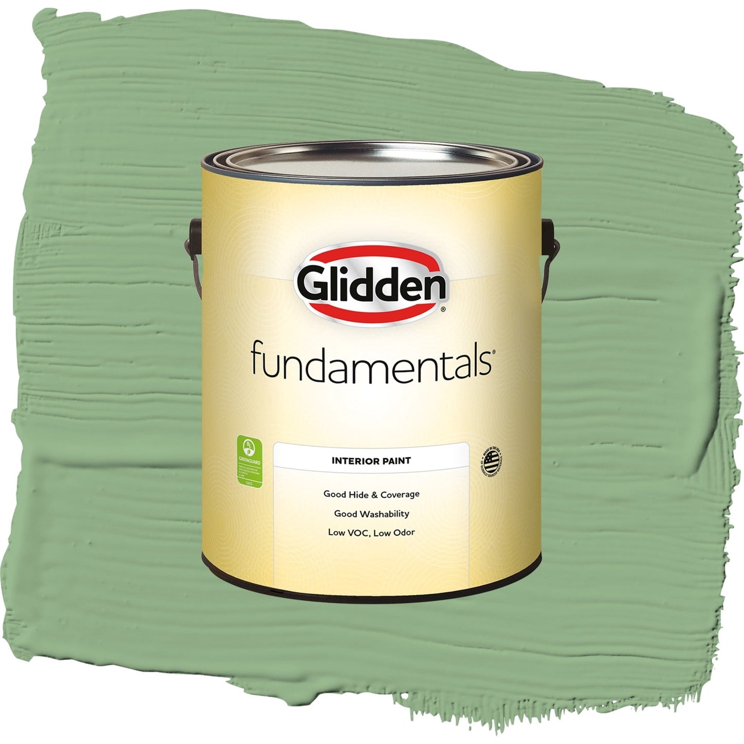 Glidden Fundamentals Pear Cactus / Green, Semi-Gloss Interior Paint, 1 Gallon