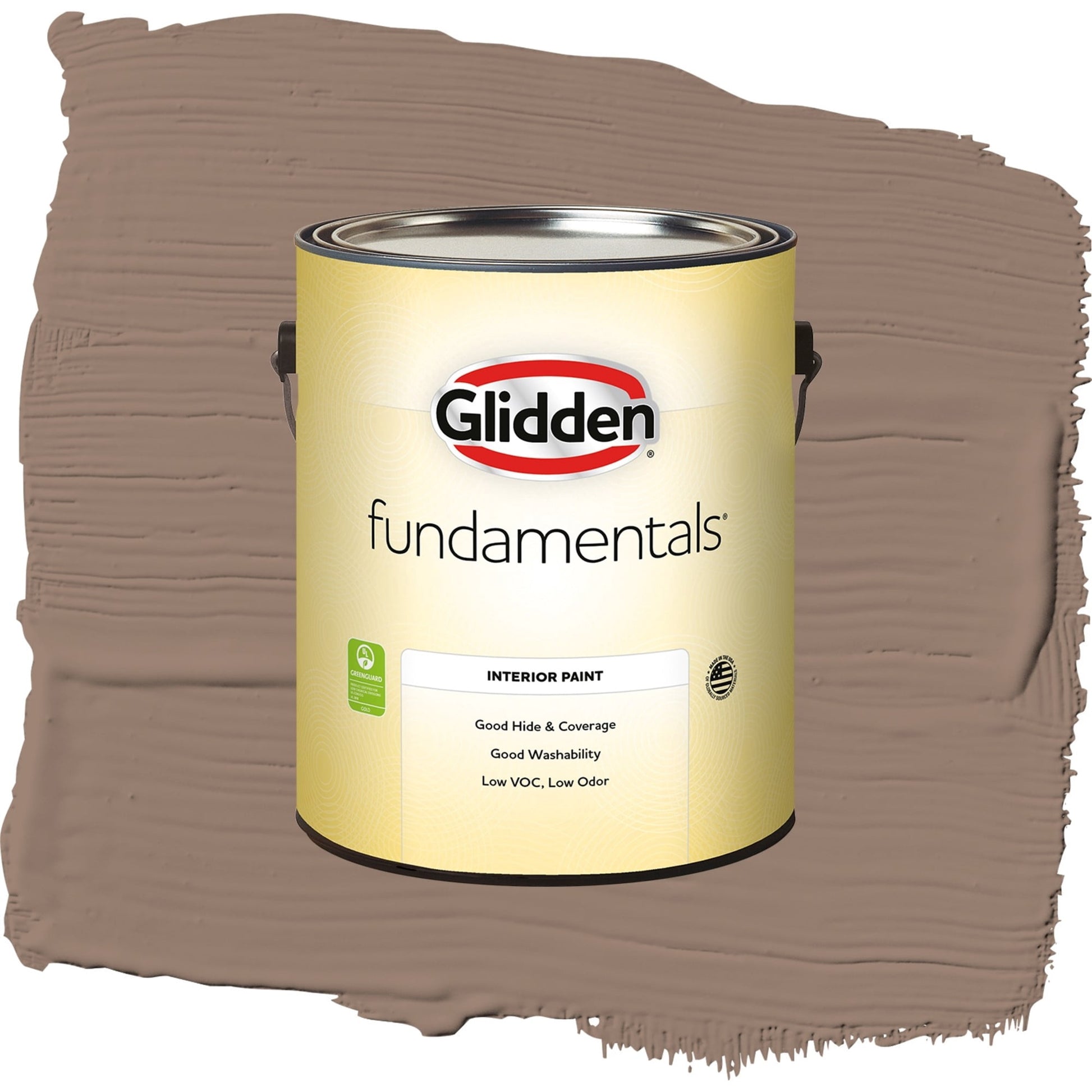 Glidden Fundamentals Peppered Pecan / Tan, Semi-Gloss Interior Paint, 1 Gallon
