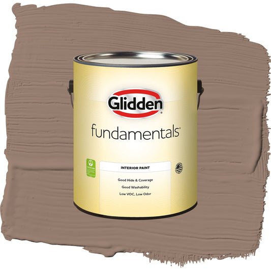 Glidden Fundamentals Peppered Pecan / Tan, Semi-Gloss Interior Paint, 1 Gallon