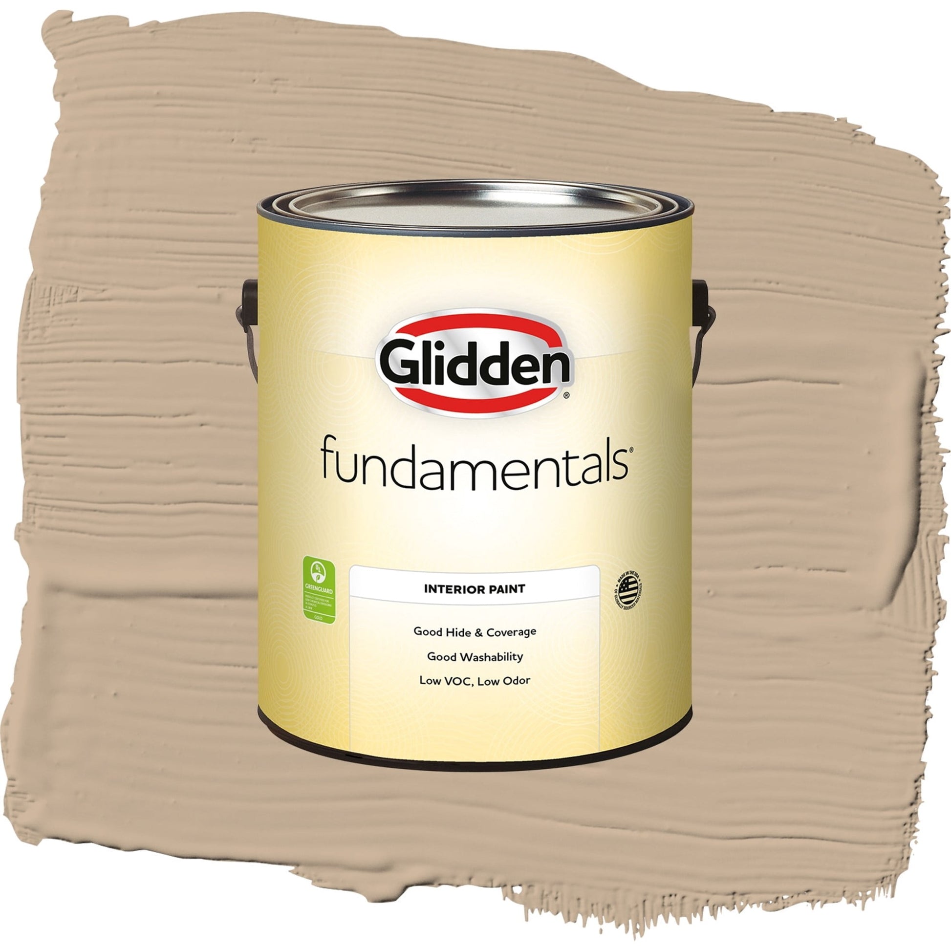 Glidden Fundamentals Persuasion / Beige, Eggshell Interior Paint, 1 Gallon