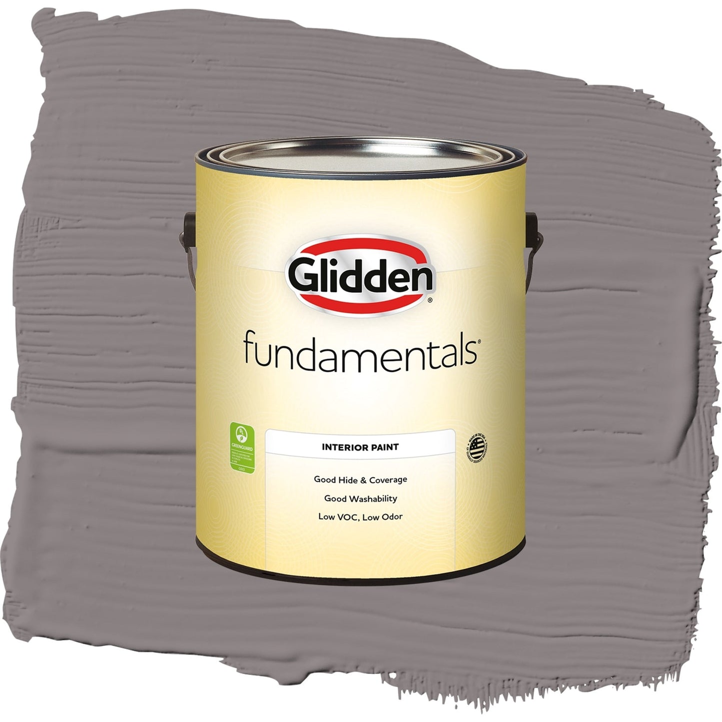 Glidden Fundamentals Pewter Mug / Gray, Eggshell Interior Paint, 1 Gallon