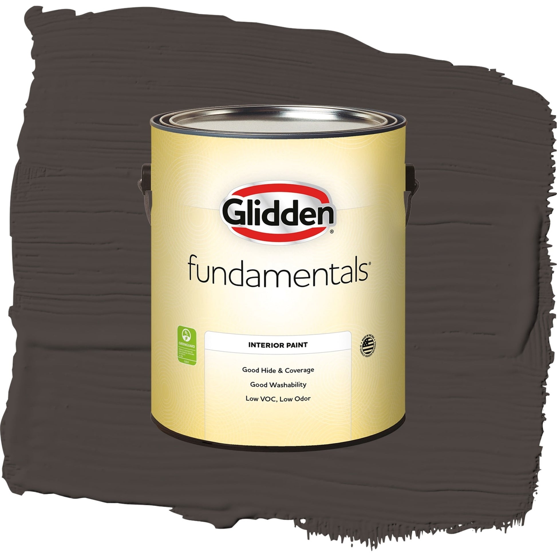 Glidden Fundamentals Phantom Mist / Brown, Semi-Gloss Interior Paint, 1 Gallon