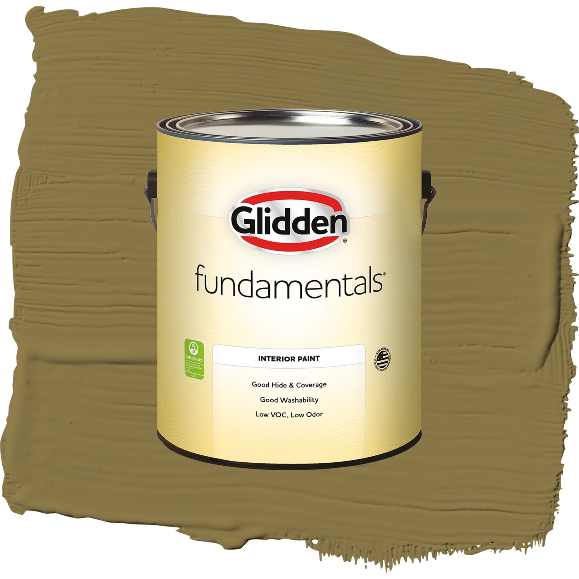 Glidden Fundamentals Pickled Okra / Green, Semi-Gloss Interior Paint, 1 Gallon