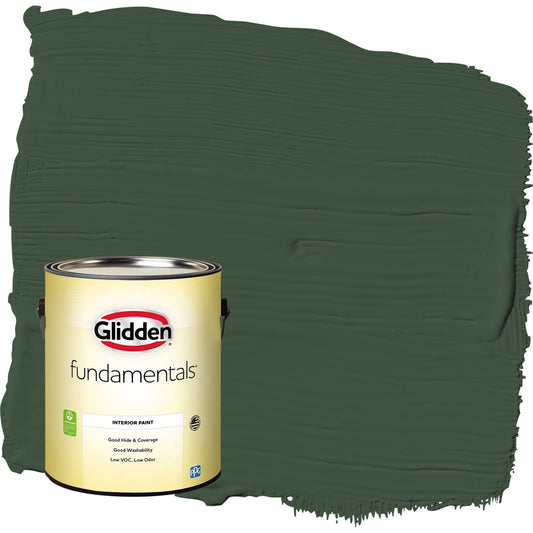 Glidden Fundamentals Pine Forest / Green, Eggshell Interior Paint, 1 Gallon