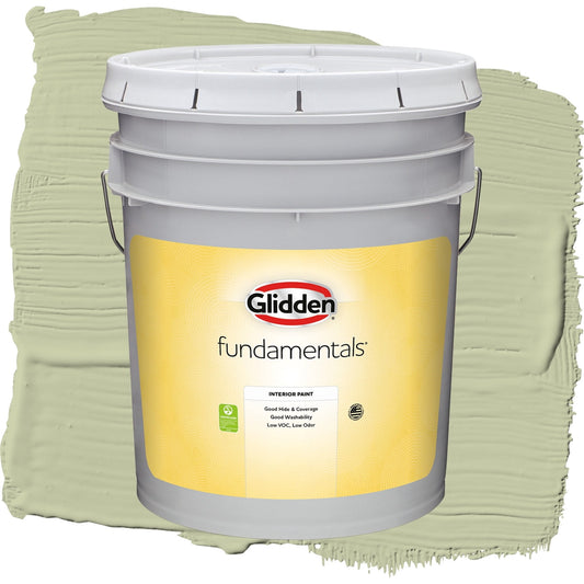 Glidden Fundamentals Sage Splendor / Green, Eggshell Interior Paint, 5 Gallon