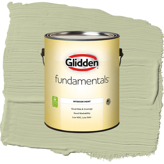Glidden Fundamentals Sage Splendor / Green, Semi-Gloss Interior Paint, 1 Gallon