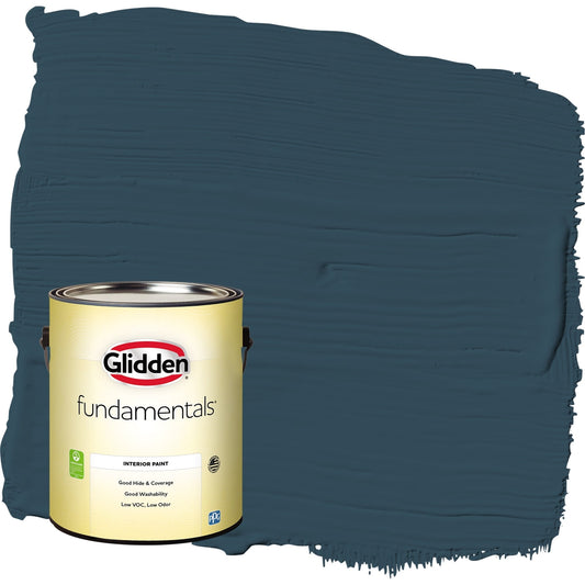 Glidden Fundamentals Sailor's Coat / Blue, Eggshell Interior Paint, 1 Gallon