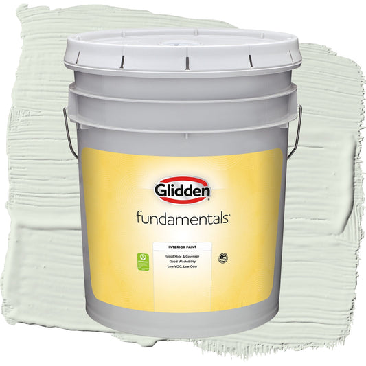 Glidden Fundamentals Salty Breeze / Green, Eggshell Interior Paint, 5 Gallon