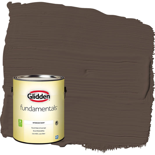 Glidden Fundamentals Sarsaparilla / Brown, Eggshell Interior Paint, 1 Gallon
