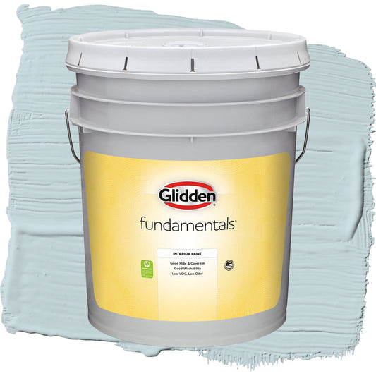 Glidden Fundamentals Scandinavian Sky / Blue, Eggshell Interior Paint, 5 Gallon