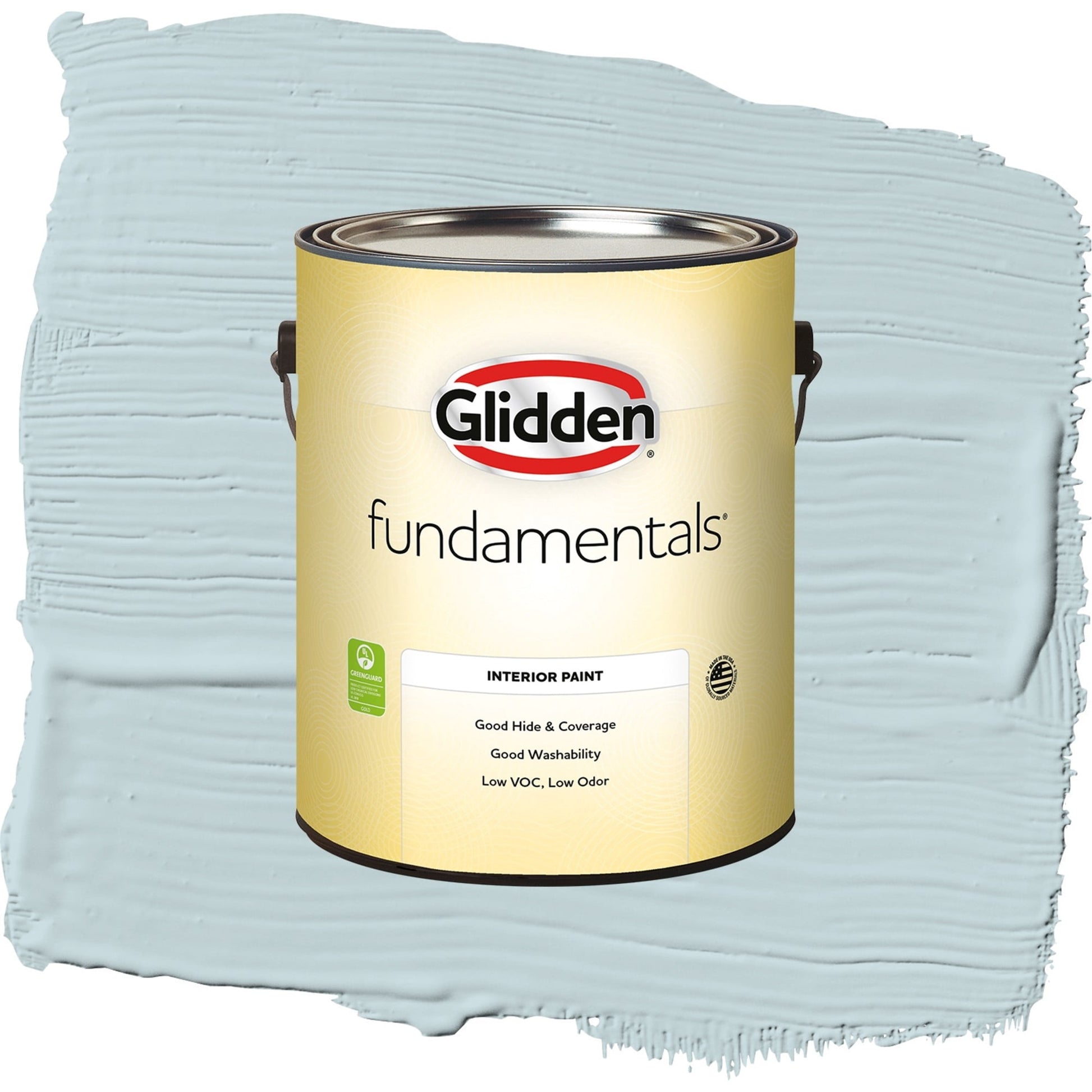 Glidden Fundamentals Scandinavian Sky / Blue, Semi-Gloss Interior Paint, 1 Gallon