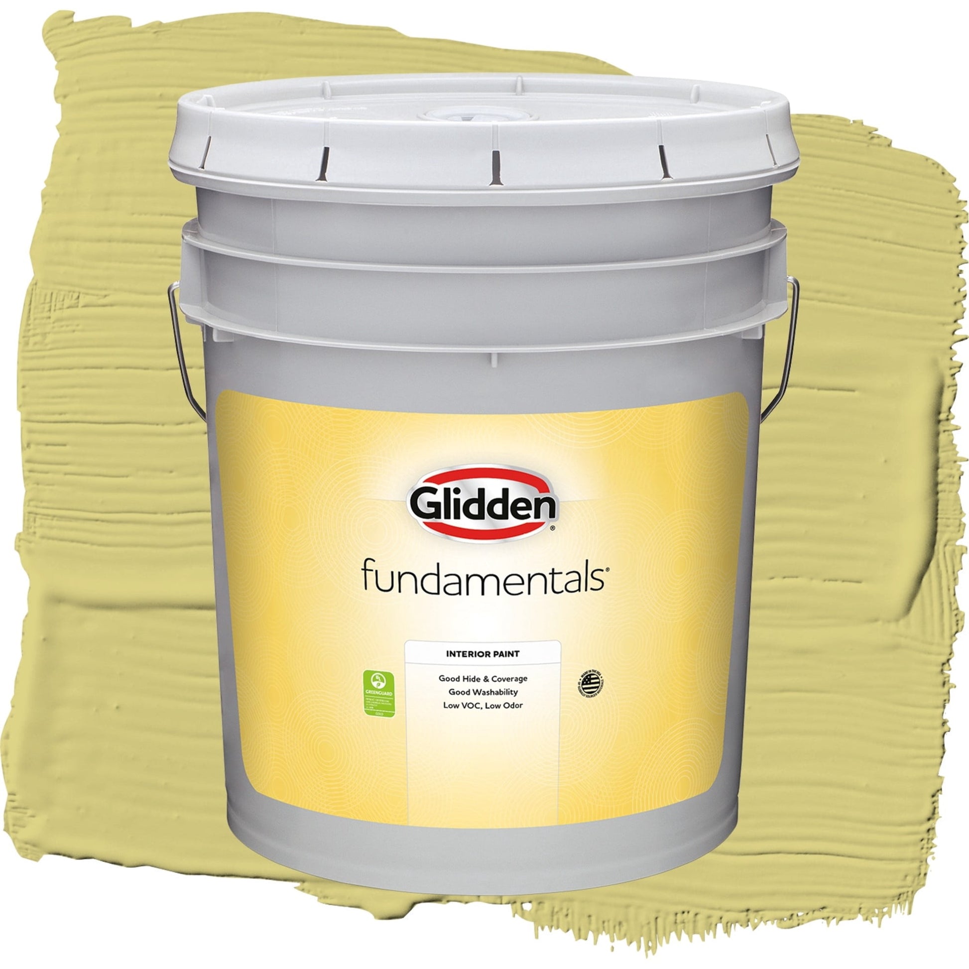 Glidden Fundamentals Serene Scene / Green, Flat Interior Paint, 5 Gallon