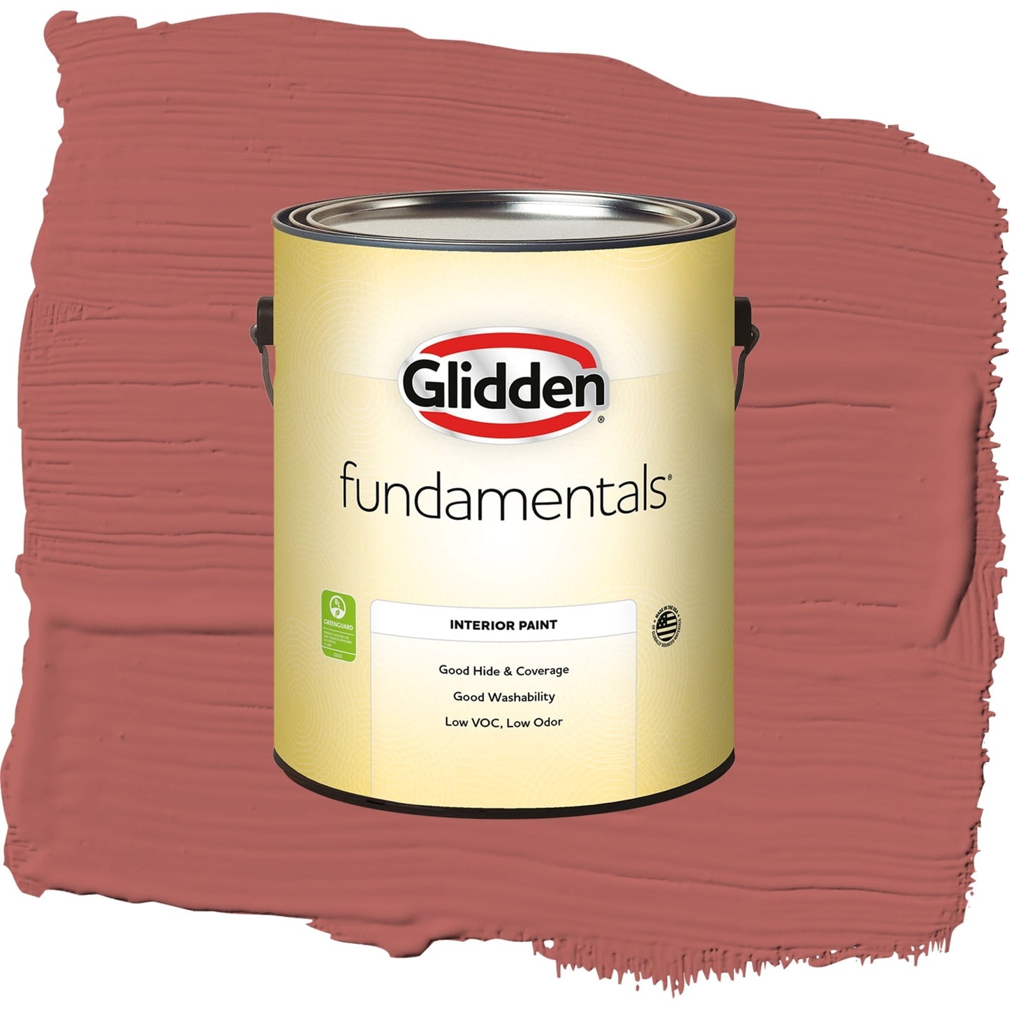 Glidden Fundamentals Sienna Red / Red, Eggshell Interior Paint, 1 Gallon