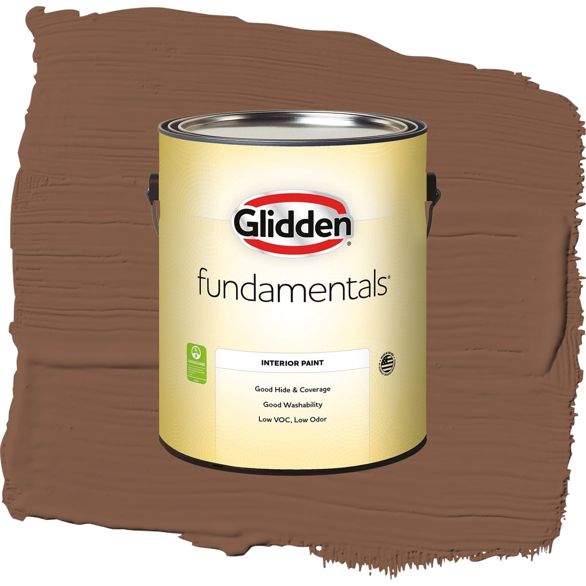Glidden Fundamentals Spiced Cinnamon / Beige, Semi-Gloss Interior Paint, 1 Gallon