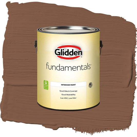 Glidden Fundamentals Spiced Cinnamon / Beige, Semi-Gloss Interior Paint, 1 Gallon