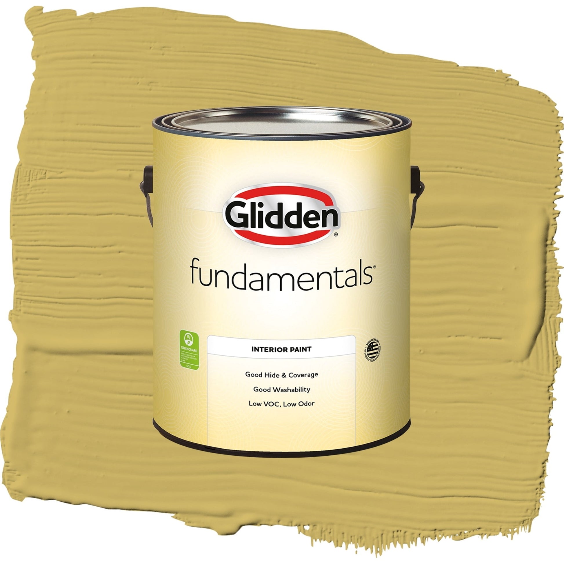 Glidden Fundamentals Split Pea Soup / Green, Eggshell Interior Paint, 1 Gallon