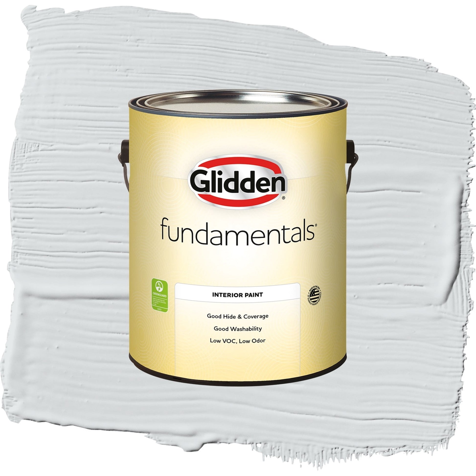 Glidden Fundamentals Spring Thaw / White Eggshell Interior Paint, 1 Gallon