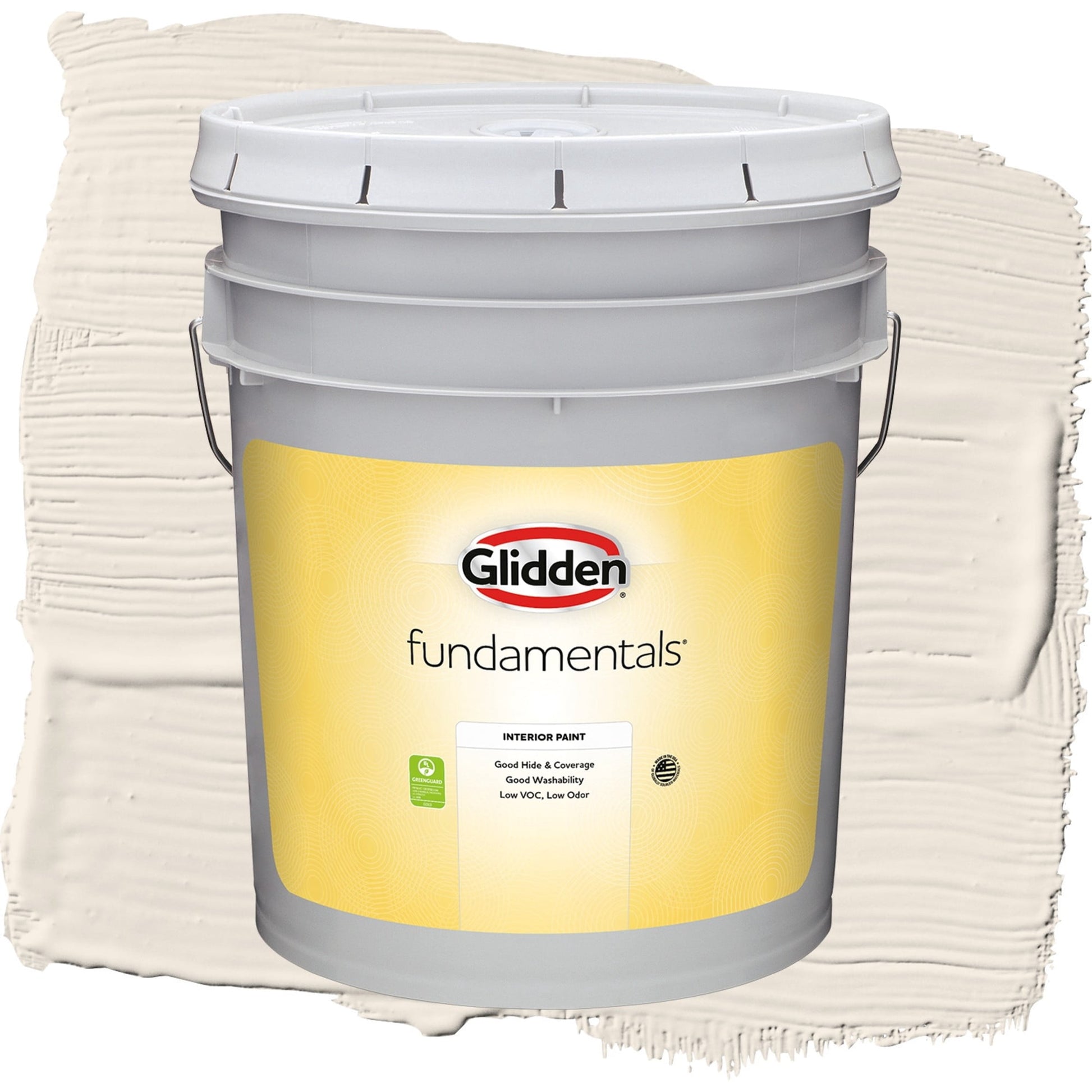 Glidden Fundamentals String of Pearls / Beige, Eggshell Interior Paint, 5 Gallon